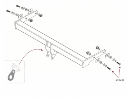Оригинальный фаркоп WESTFALIA 320170600001 для VOLVO XC40 10/17- A40V от магазина ФаркопРос